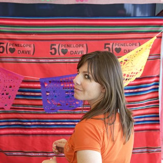 Penelope Smiles at Fiesta Anniversary Celebration Party