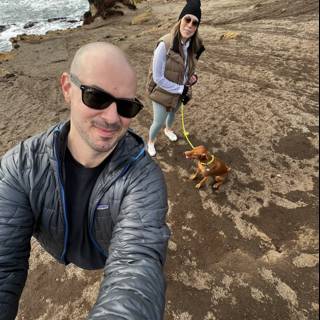 Coastal Selfie with Furry Friend
