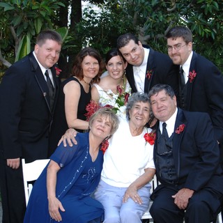 Family Gathers to Celebrate Wedding Day Joy