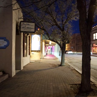 Quiet Evening Street in Historic Santa Fe Plaza