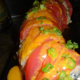 Cheesy Tomato Sushi Roll