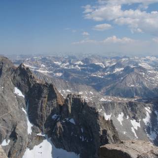 Summit View of a Majestic Mountain Range