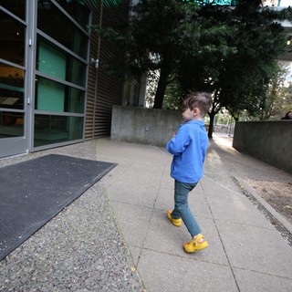 Young Boy Exploring Chabot Space and Science Center Pathway