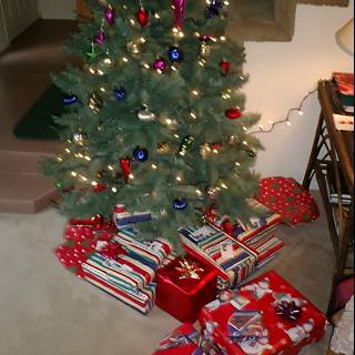 Festive Christmas Tree and Presents