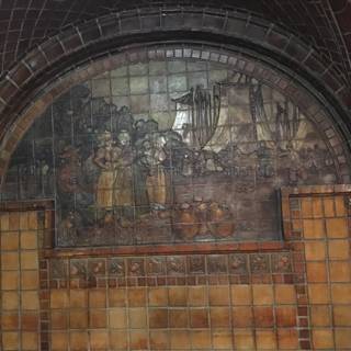 Subway Mural of an Ancient Crypt