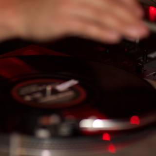 Red-Lit DJ Set