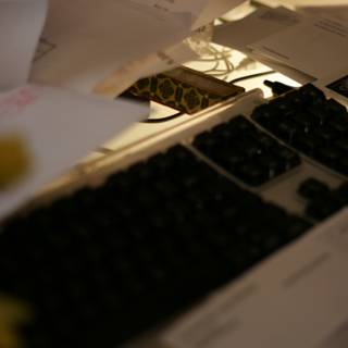 Computer Keyboard on a Desk