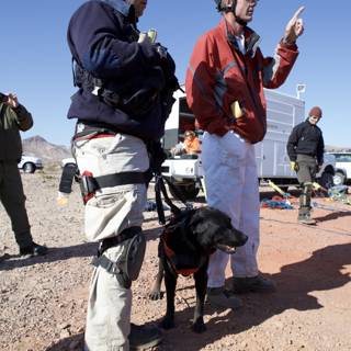 Mine Rescue Mission: Man, Woman, and Canine Companion