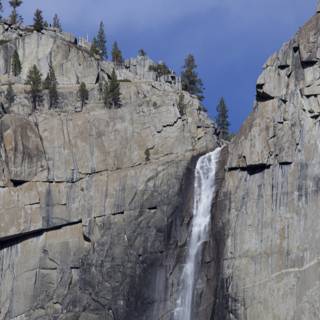 Majestic Waterfall in Yosemite - December 2023