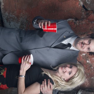 Couple in Formal Attire at Halloween Party 2006
