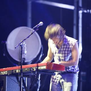 Keyboard Soloist Lighting Up 2011 Coachella Stage