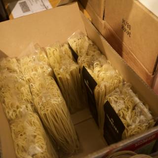 Noodles in a Cardboard Box