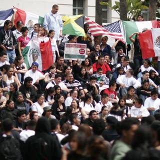 Mexican Flags Unite the Crowd