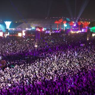 Lights and Lively Music at the Coachella Festival