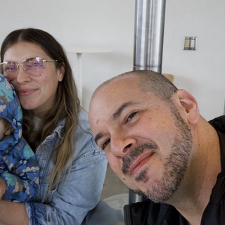 Family Selfie at Home with Young Child