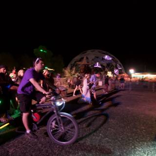 Night Ride under the Glowing Orb