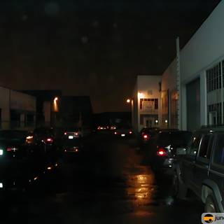Nighttime Parking Lot