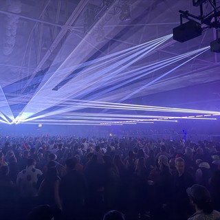 Epic Laser Light Show at Electronic Music Concert