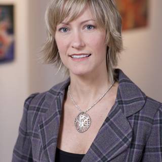 Artistic Portrait of a Blonde Woman with Necklace