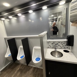 Modern Commercial Restroom with Contemporary Design