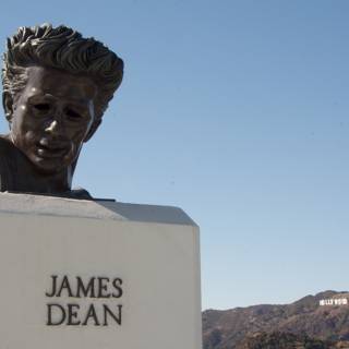 James Dean Monument at the Hollywood Sign