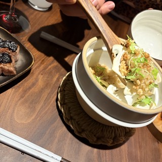 Tableside Rice Preparation at Modern Restaurant