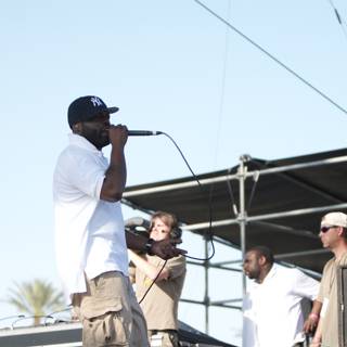 Black Thought Entertains the Crowd at Coachella with a Microphone
