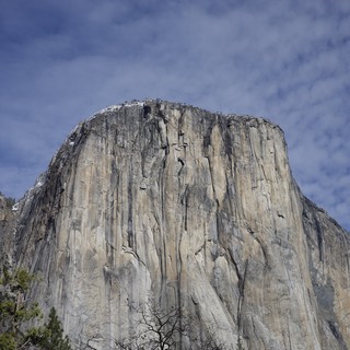 El Capitan's Towering Granite Face in Winter