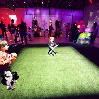 Children Playing at Baby Rave Art Installation