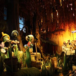 Nighttime at Disneyland's Land of the Lost