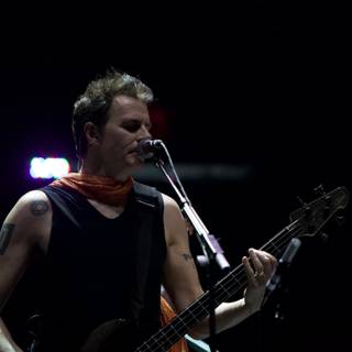 Bassist John Taylor Performing at Coachella 2011