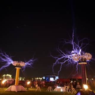 Spiraling Lights at Coachella