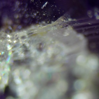 Crystal Rainbow: Macro View of Amethyst Geode Surface