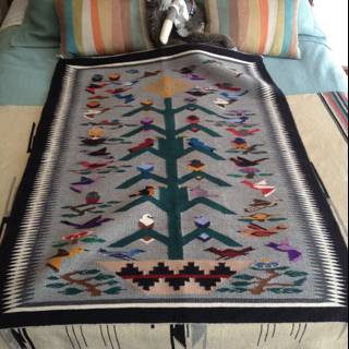 Cozy Applique Blanket on a Bed