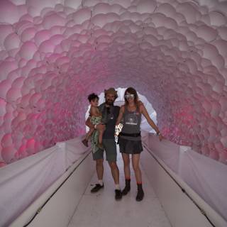 Walking through Balloon Tunnel