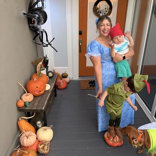Halloween Family Portrait with Peter Pan Characters