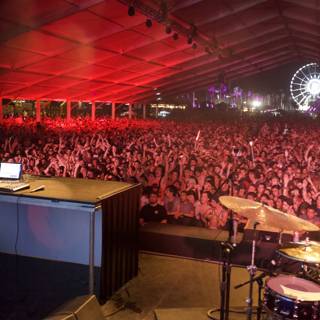 DJ Energizes the Crowd at Coachella 2012