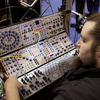 Man Making Music in a Studio