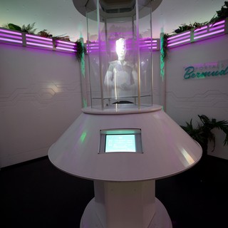 Futuristic Portal Bermuda Interactive Display Installation