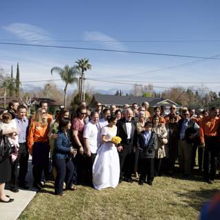 The Wedding Party in Orange