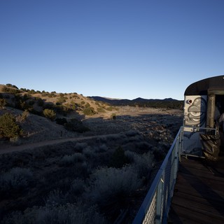 Desert Observatory Deck at Twilight in New Mexico