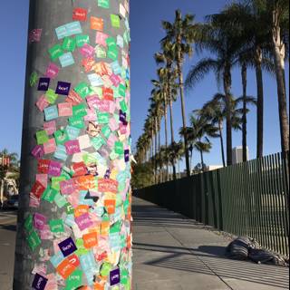 Colorful Sticker Pole