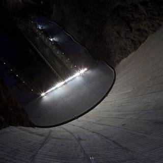 Night View of Hoover Dam