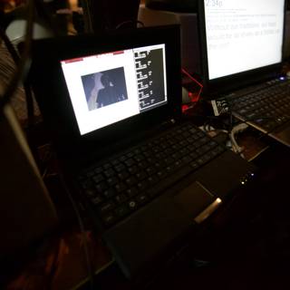 Two Laptops on a Table