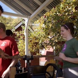 Apple Cider Pressing at the Farm Fall Harvest