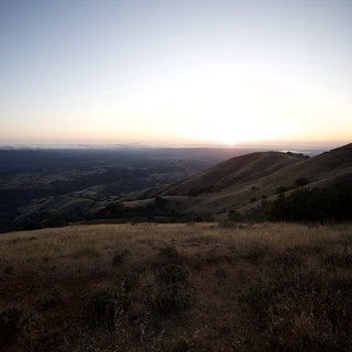 Golden Hills at Sunset from Mount Diablo Summit