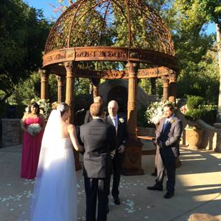 A Fairytale Moment in the Gazebo