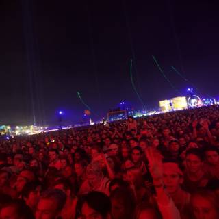 Night Sky Crowd at Coachella Music Festival