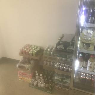 Fully Stocked Fridge in a Los Angeles Shop
