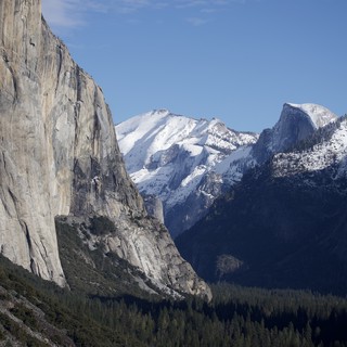 Yosemite Valley's Granite Giants in Winter Majesty